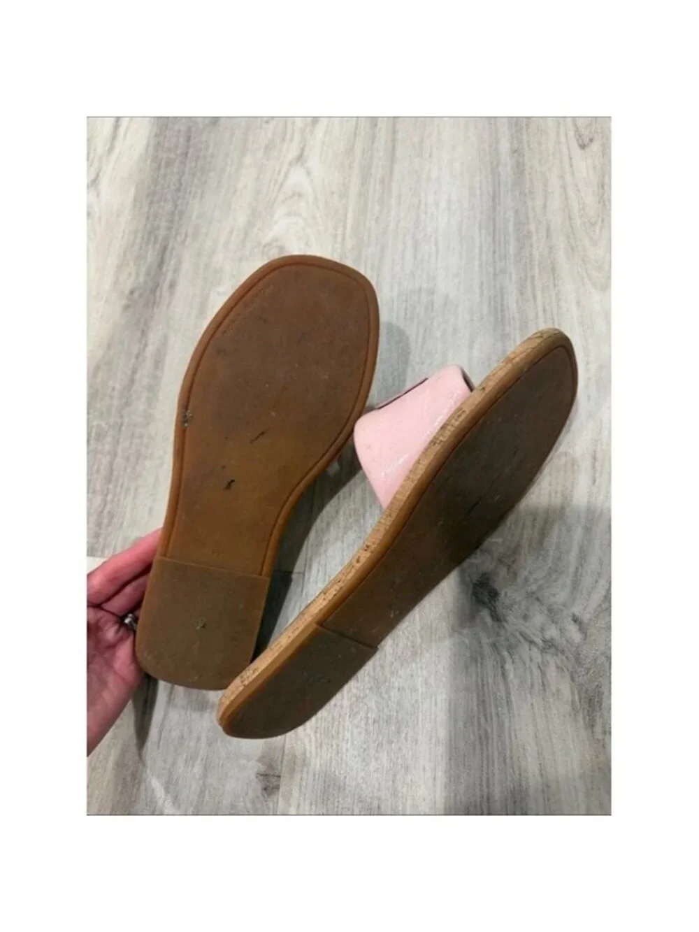 TORY BURCH DOUBLE T SPORT Pink Slide Sandals for Women SIZE 8.5